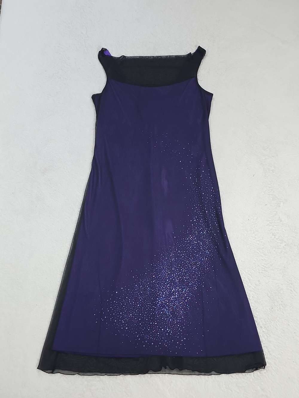Vintage Y2K I.N. Studio San Francisco Sleeveless Purple And Black Dress